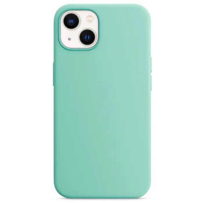 Силиконовый чехол Naturally Silicone Case Mint для iPhone 13