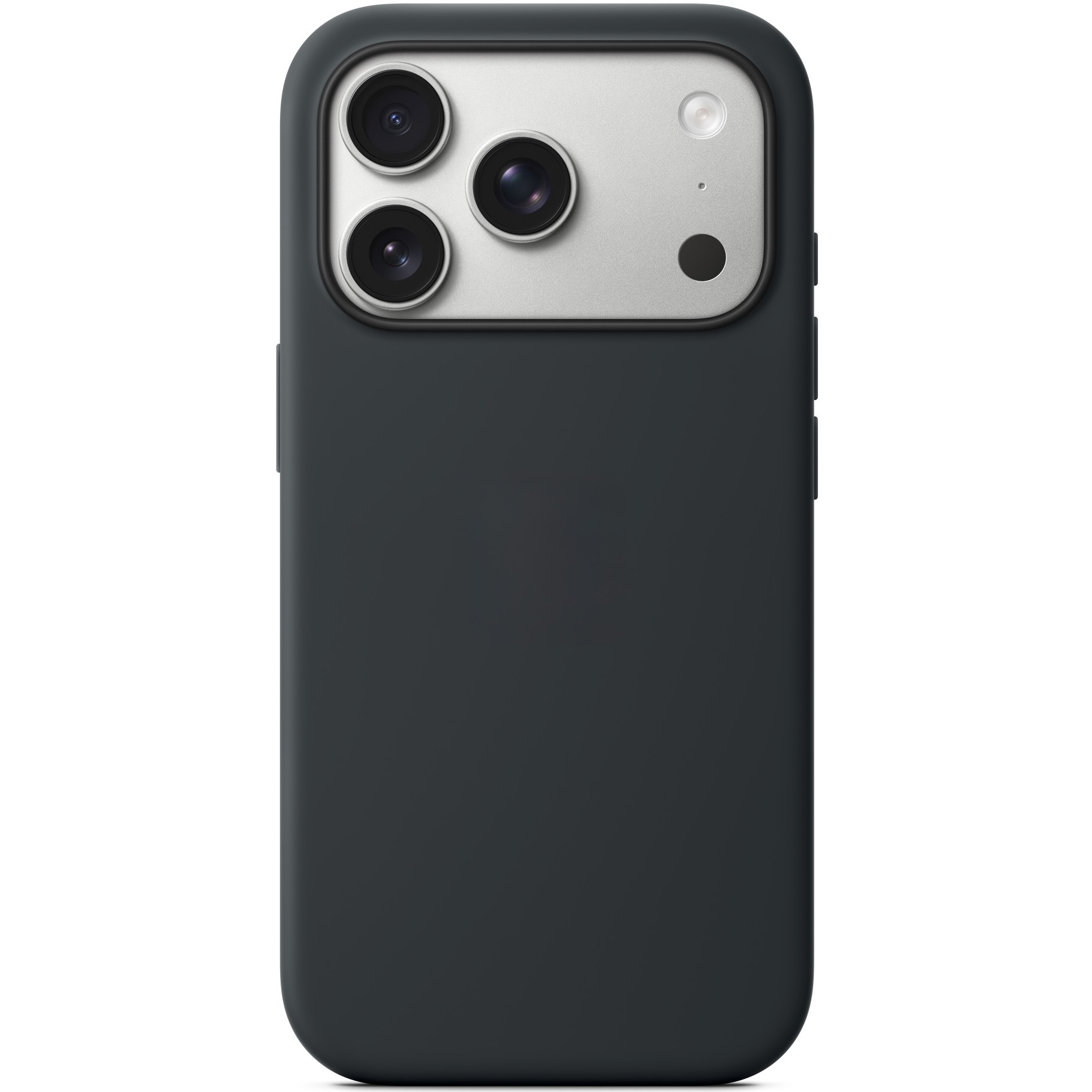 Силиконовый чехол Naturally Silicone Case with MagSafe Black для iPhone 17 Pro