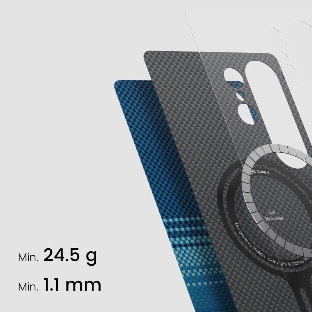 Чехол Pitaka Tactile Woven Case Moonrise для Samsung S25