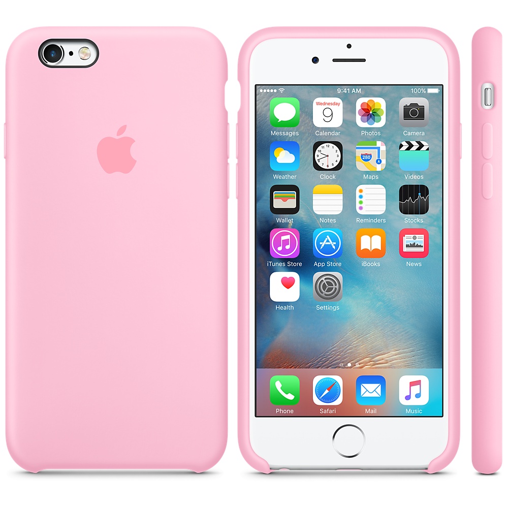 Силиконовый чехол Apple iPhone 6S Silicone Case Pink (MM622ZM/A) для iPhone 6/6S