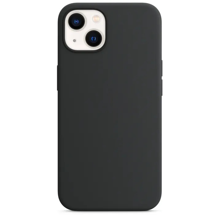 Силиконовый чехол Naturally Silicone Case Black для iPhone 13