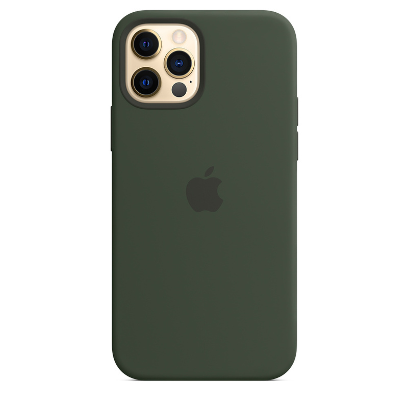 Силиконовый чехол Apple iPhone 12/12 Pro Silicone Case with MagSafe - Cyprus Green (MHL33ZE/A) для iPhone 12/12 Pro