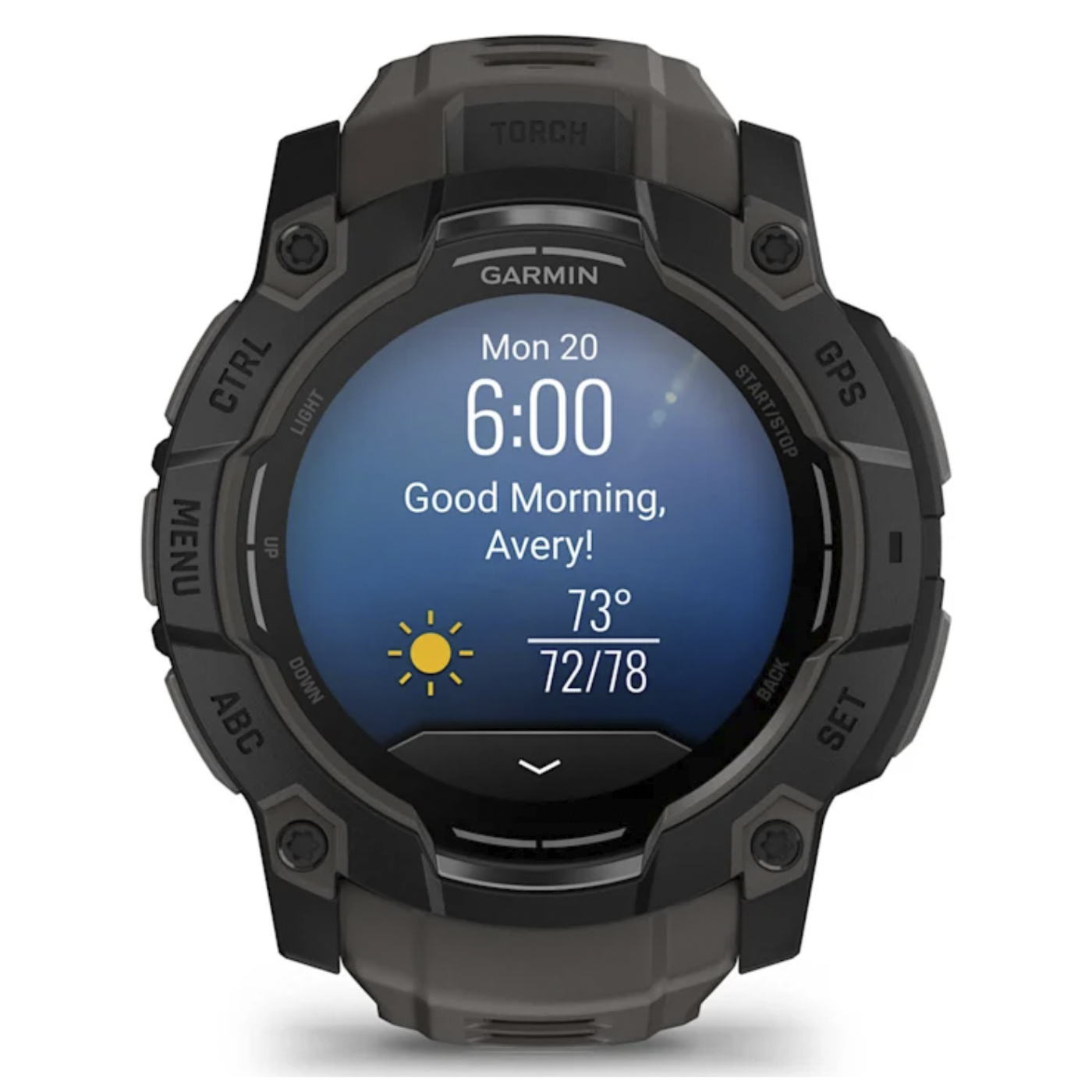 Умные часы Garmin Instinct 3 – 50 mm, AMOLED Black with Charcoal Band (010-03020-00)
