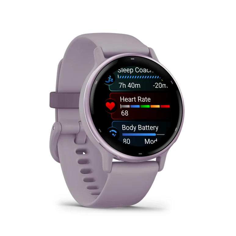Умные часы Garmin vivoactive 5 Metallic orchid Aluminium bezel with orchid case and silicone band (010-02862-13)