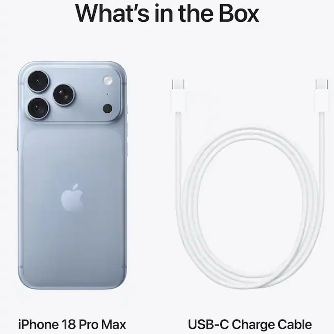 Смартфон Apple iPhone 18 Pro Max 1TB Glacier (nano SIM + eSIM)
