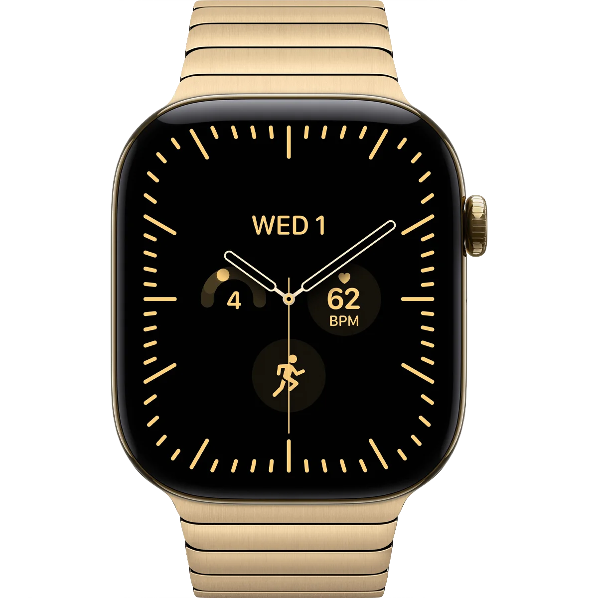 Умные часы Apple Watch Series 12 GPS + Cellular, 46mm Radiant Gold Titanium Case with Radiant Gold Link Bracelet