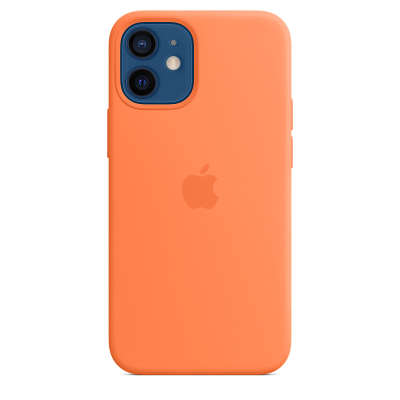Силиконовый чехол Apple iPhone 12 mini Silicone Case with MagSafe - Kumquat (MHKN3ZE/A) для iPhone 12 mini