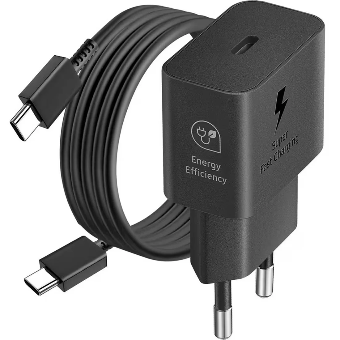 Сетевое зарядное устройство Samsung Adapter 25W + cable Black (EP-T2510)