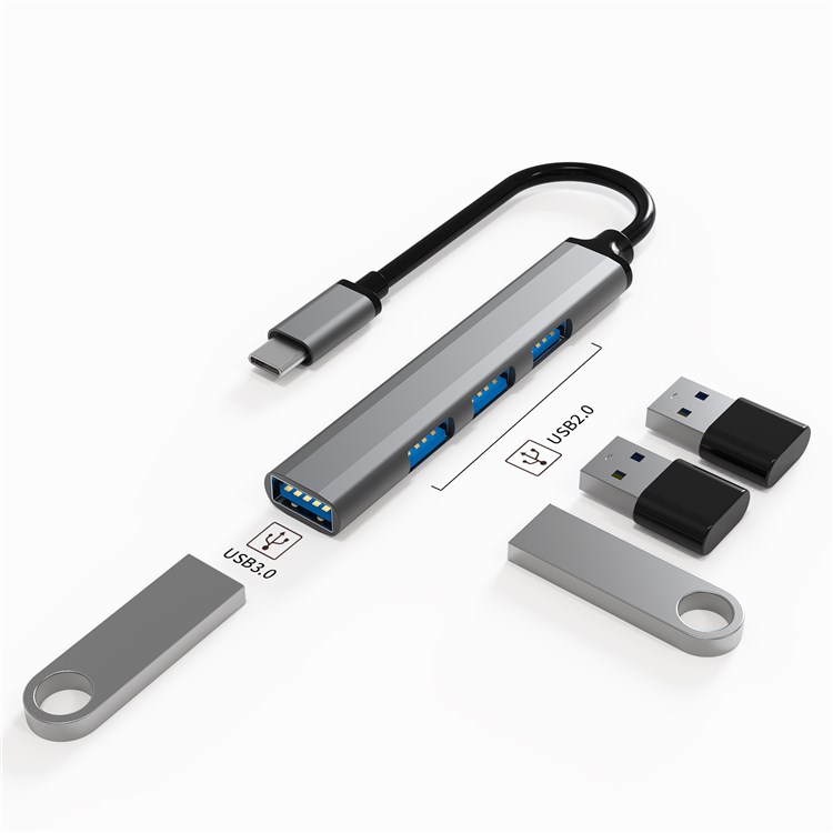 USB-концентратор iNeez Slim 4-in-1 USB-C Hub