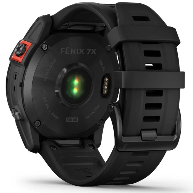 Умные часы Garmin fenix 7X – Solar Edition Slate grey with black band (010-02541-01)