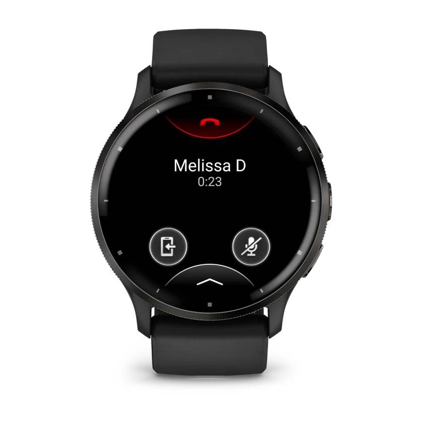 Умные часы Garmin Venu 3 Slate stainless steel bezel with black case and silicone band (010-02784-01)