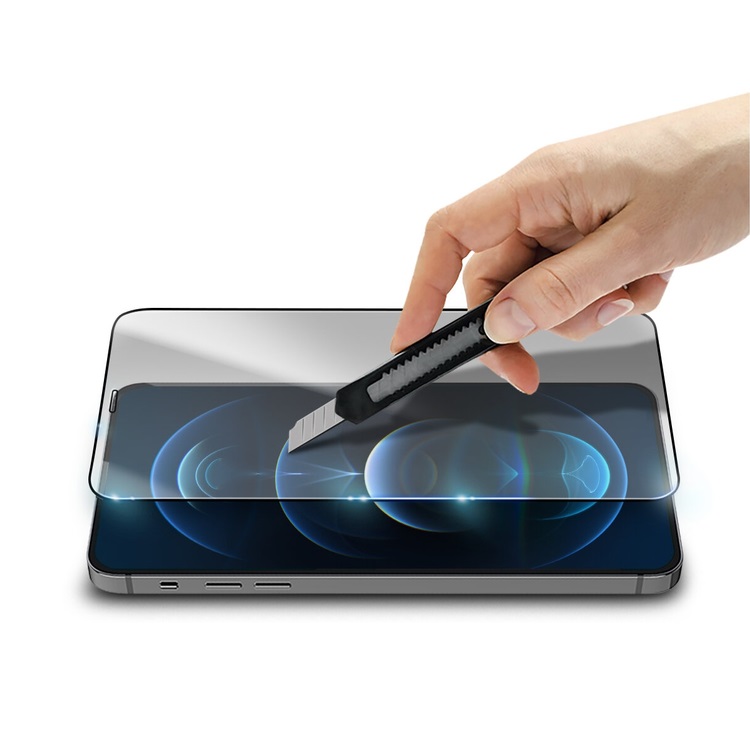 Защитное стекло MOCOLL полноразмерное 2.5D для iPhone 12/12 Pro (серия Arrow) приватное