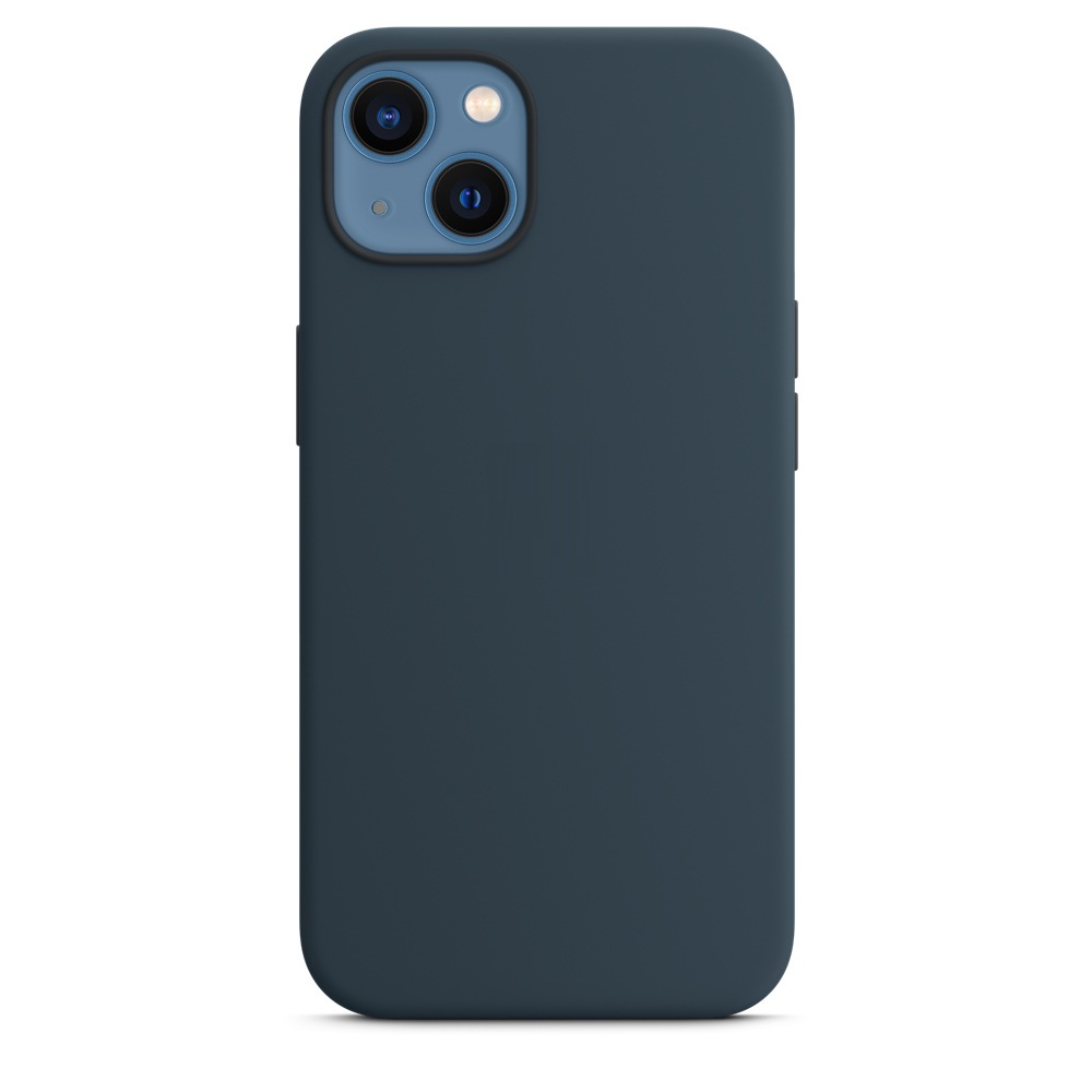 Силиконовый чехол Naturally Silicone Case with MagSafe Abyss Blue для iPhone 13