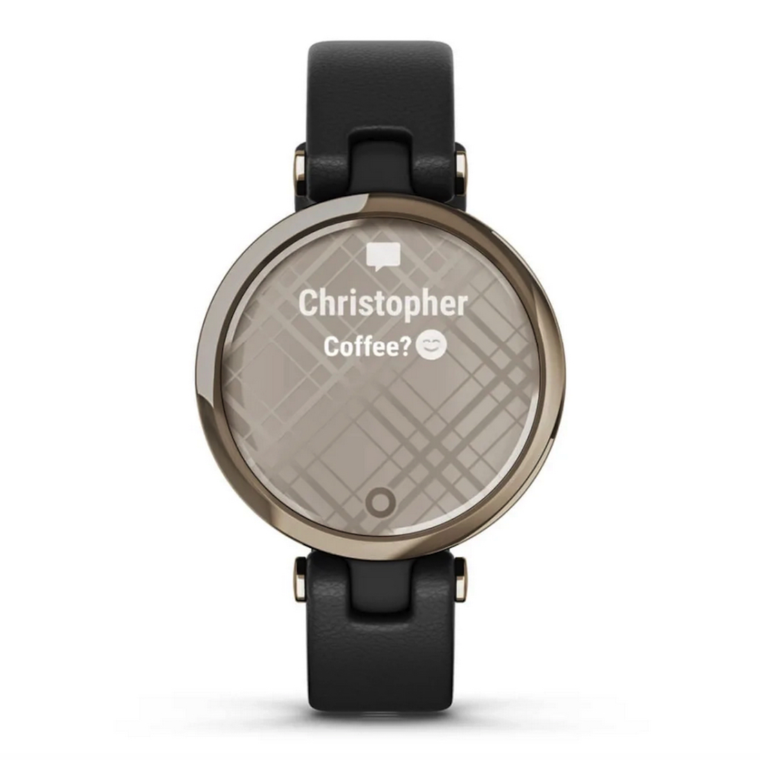 Умные часы Garmin Lily - Classic Edition Cream Gold Bezel with Black Case and Italian Leather Band (010-02384-B1)