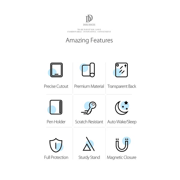Чехол-книжка Dux Ducis для iPad 10.9 (2022)/11 (2025 A16) Domo Toby Series Pink