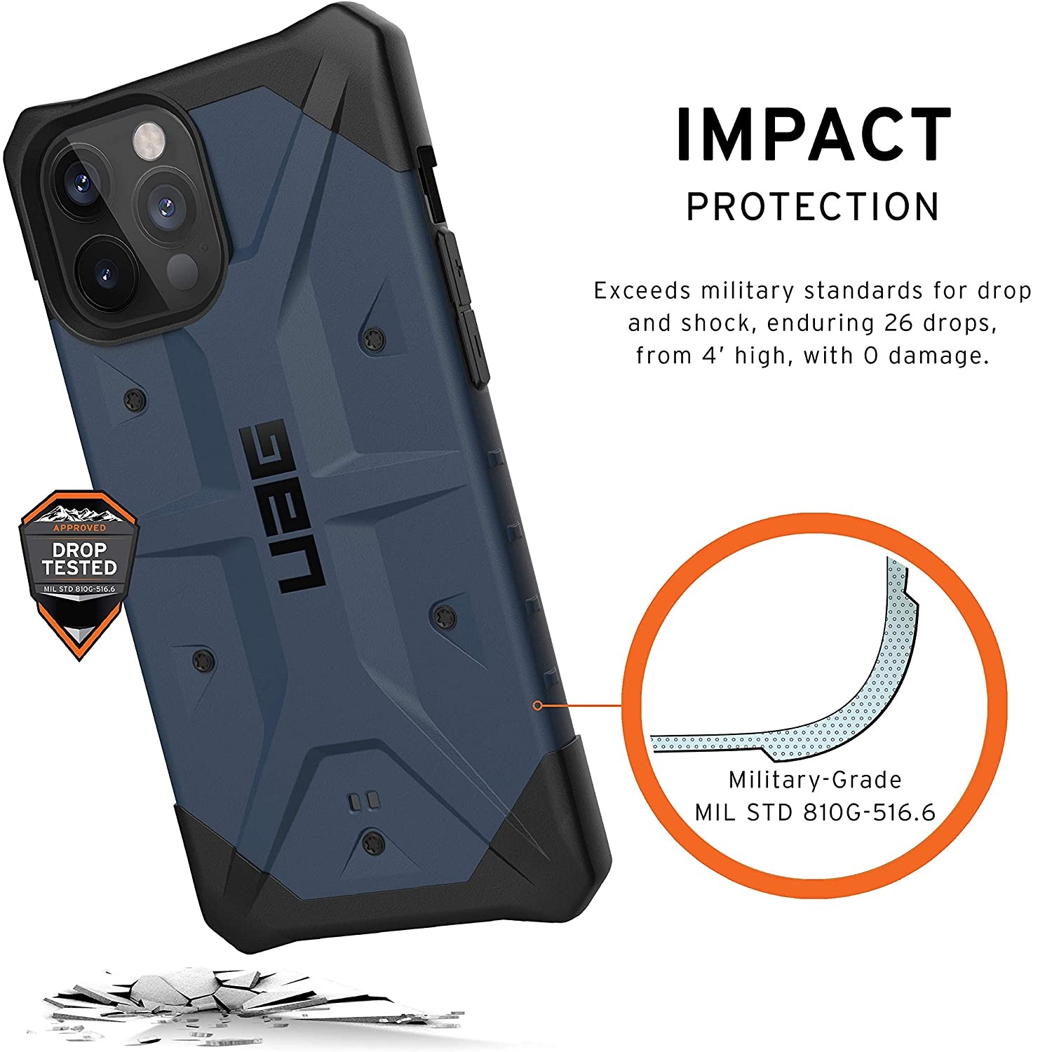 Противоударный защитный чехол UAG Pathfinder Series Case Mallard для iPhone 12 Pro Max