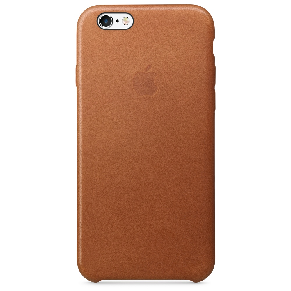 Кожаный чехол Apple iPhone 6 Leather Case Saddle Brown (MKXT2ZM/A) для iPhone 6/6S