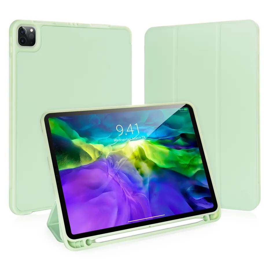 Чехол-книжка Gurdini Milano Series (pen slot) для iPad Pro 12.9 (2020-2022) Green