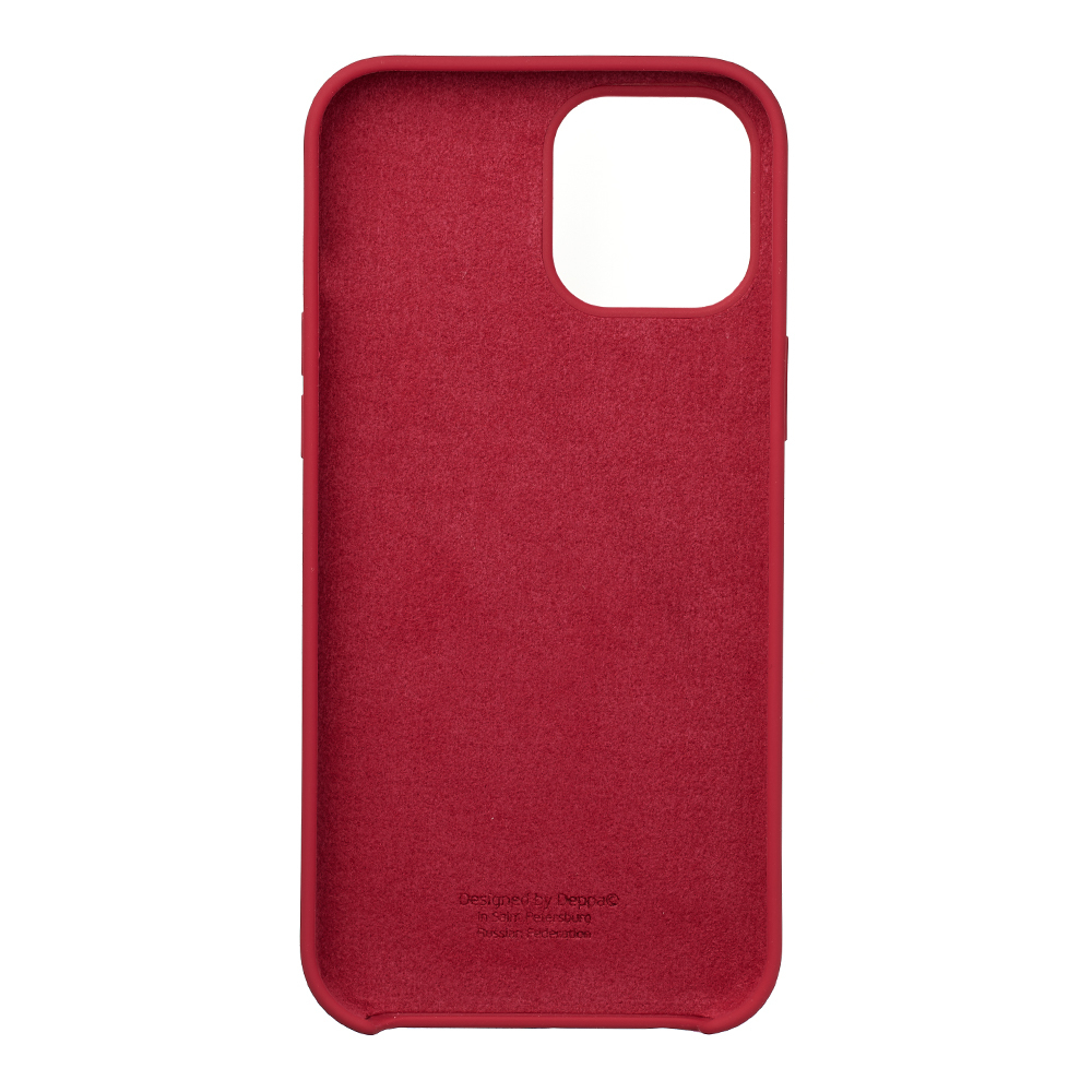 Чехол Deppa Liquid Silicone Case Red (87784) для Apple iPhone 12 Pro Max