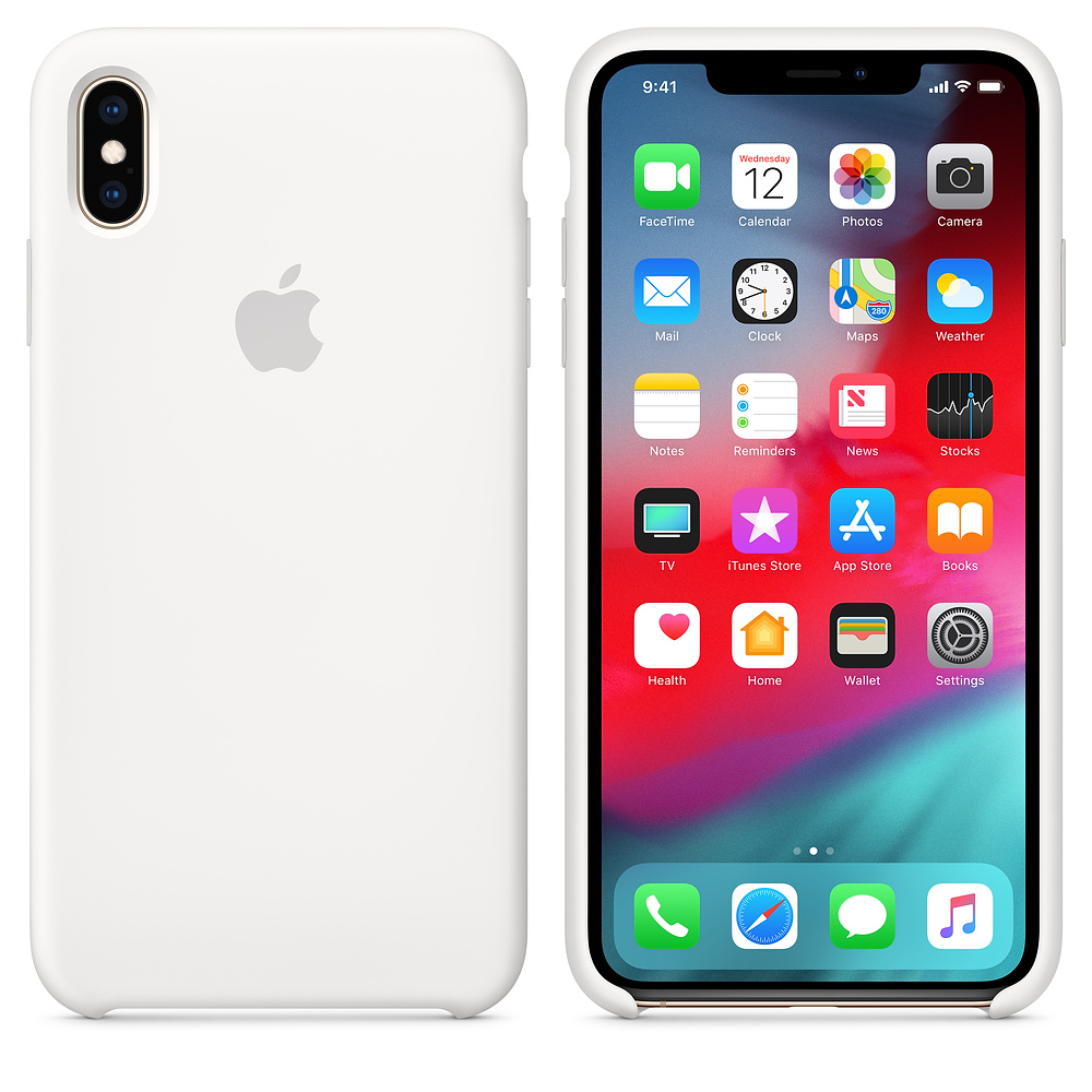 Силиконовый чехол Apple iPhone XS Max Silicone Case - White (MRWF2ZM/A) для iPhone XS Max