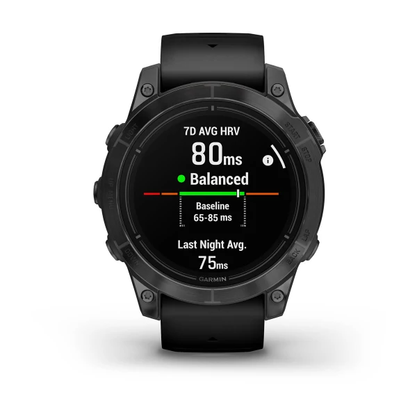 Умные часы Garmin epix Pro (Gen 2) – Standard Edition - 47 mm Slate Grey with Black Band (010-02803-01)