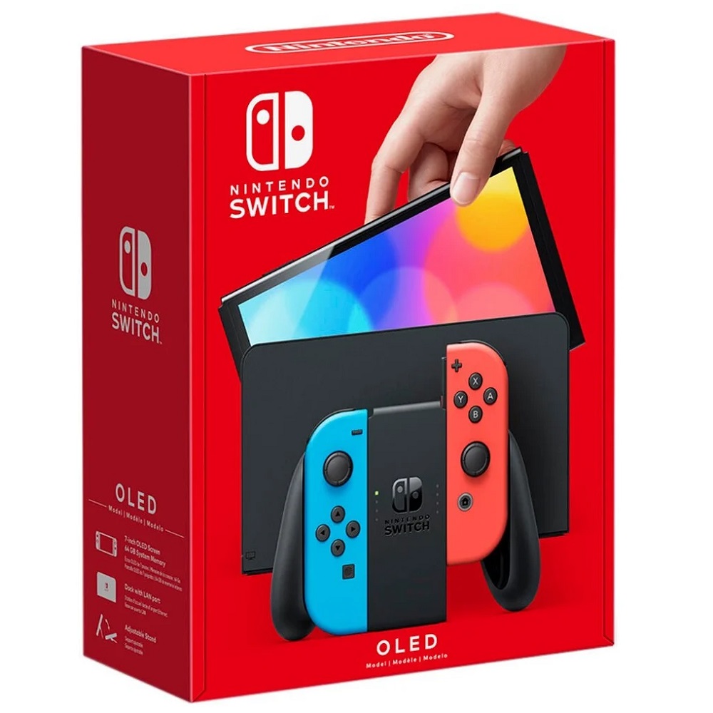 Игровая приставка Nintendo Switch OLED 64Gb Neon Blue/Red