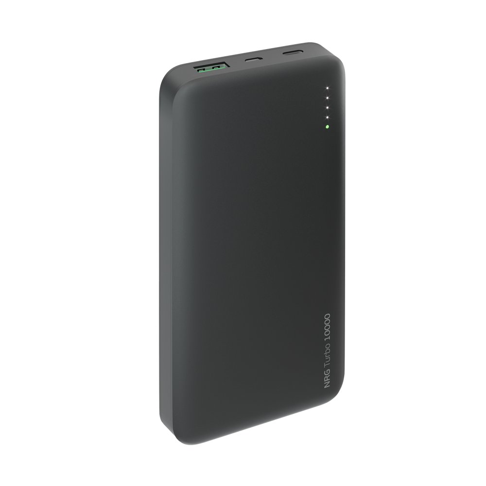 Внешний аккумулятор Deppa NRG Turbo 10000 mAh, 18Вт, USB, Type-C, QuickCharge 3.0, Power Delivery Черный (33518)