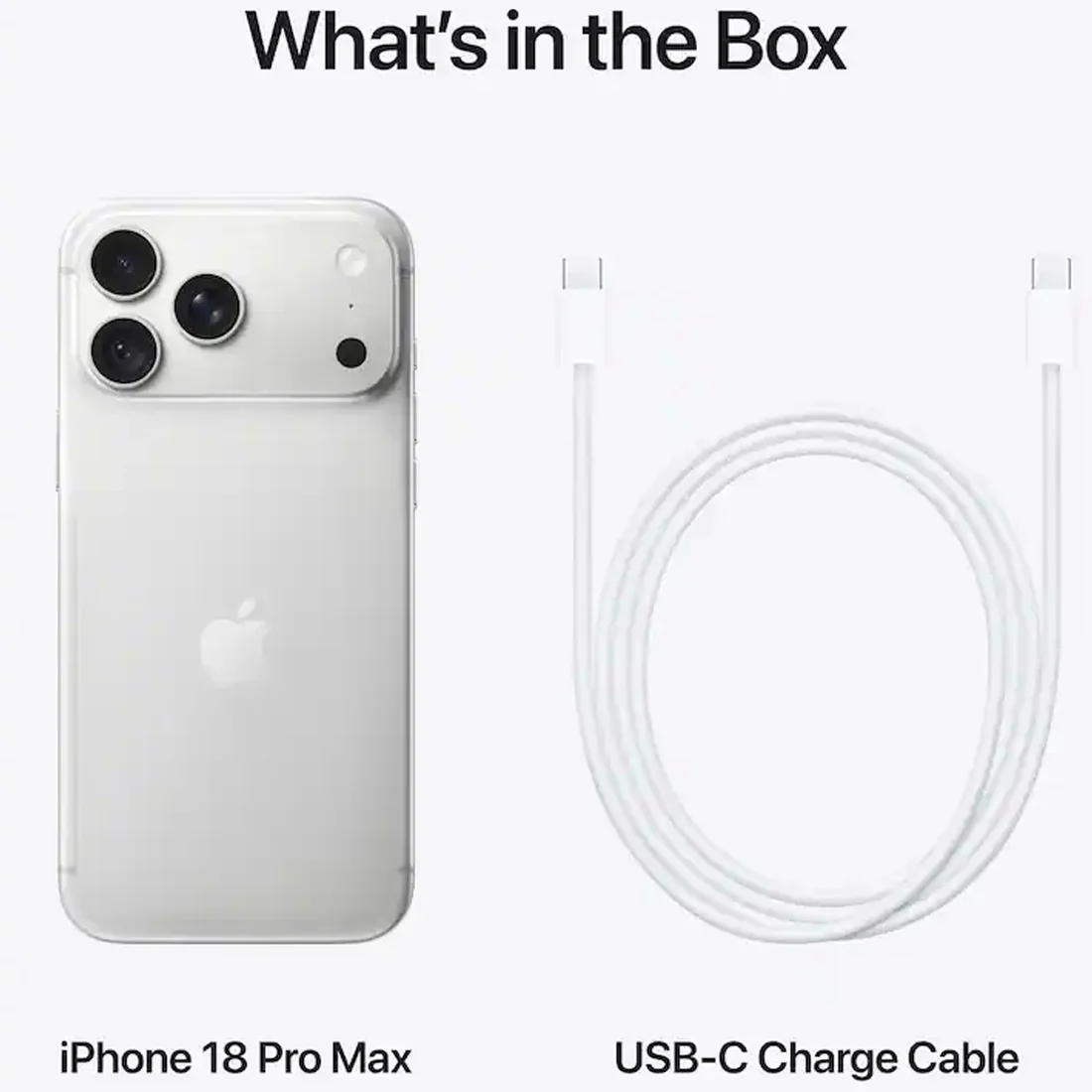 Смартфон Apple iPhone 18 Pro Max 1TB Silver (nano SIM + eSIM)