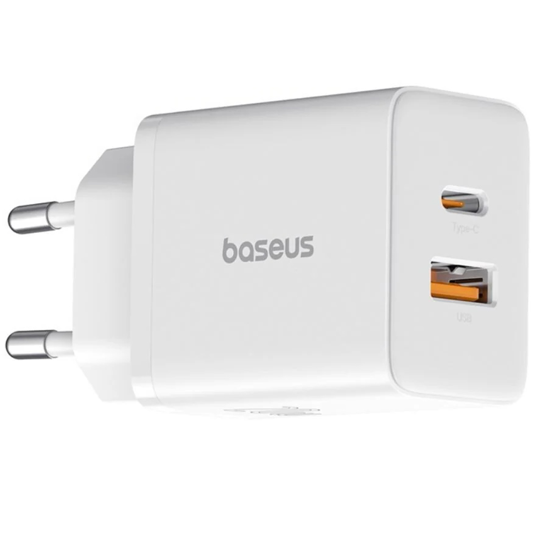 Сетевое зарядное устройство Baseus Cube Fast Charger QC3.0+PD3.0 20W USB+Type-C 3A White