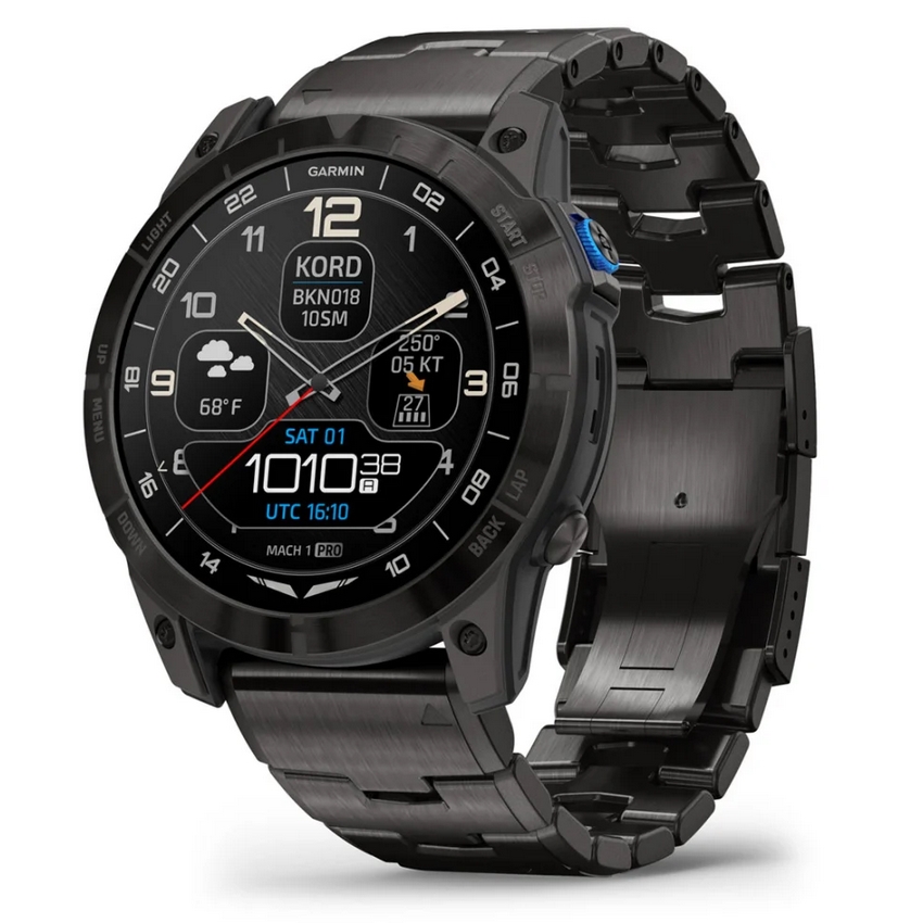 Умные часы Garmin D2 Mach 1 Pro Aviator smartwatch with vented titanium bracelet (010-02804-81)