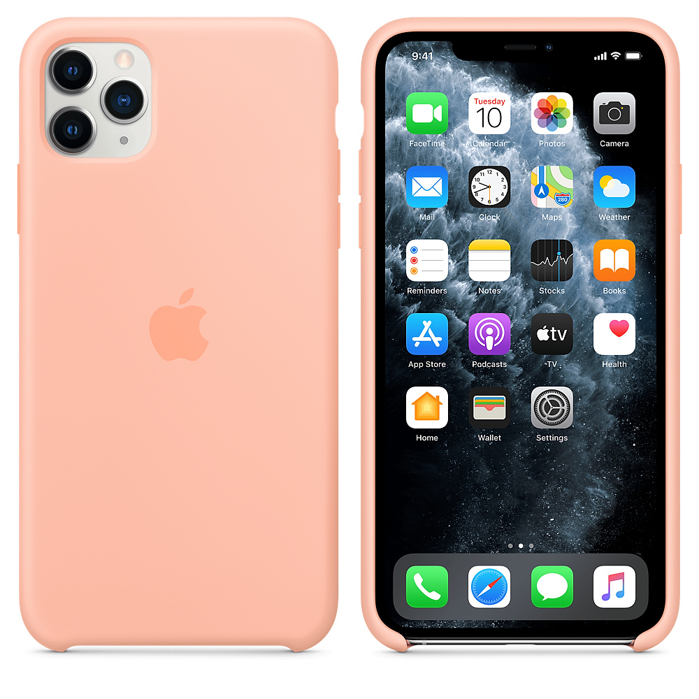Силиконовый чехол Apple iPhone 11 Pro Max Silicone Case - Grapefruit (MY1H2ZM/A) для iPhone 11 Pro Max