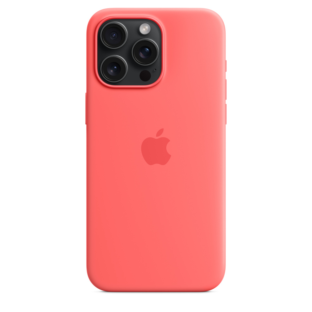 Силиконовый чехол Apple iPhone 15 Pro Max Silicone Case with MagSafe - Guava (MT1V3ZM/A) для iPhone 15 Pro Max
