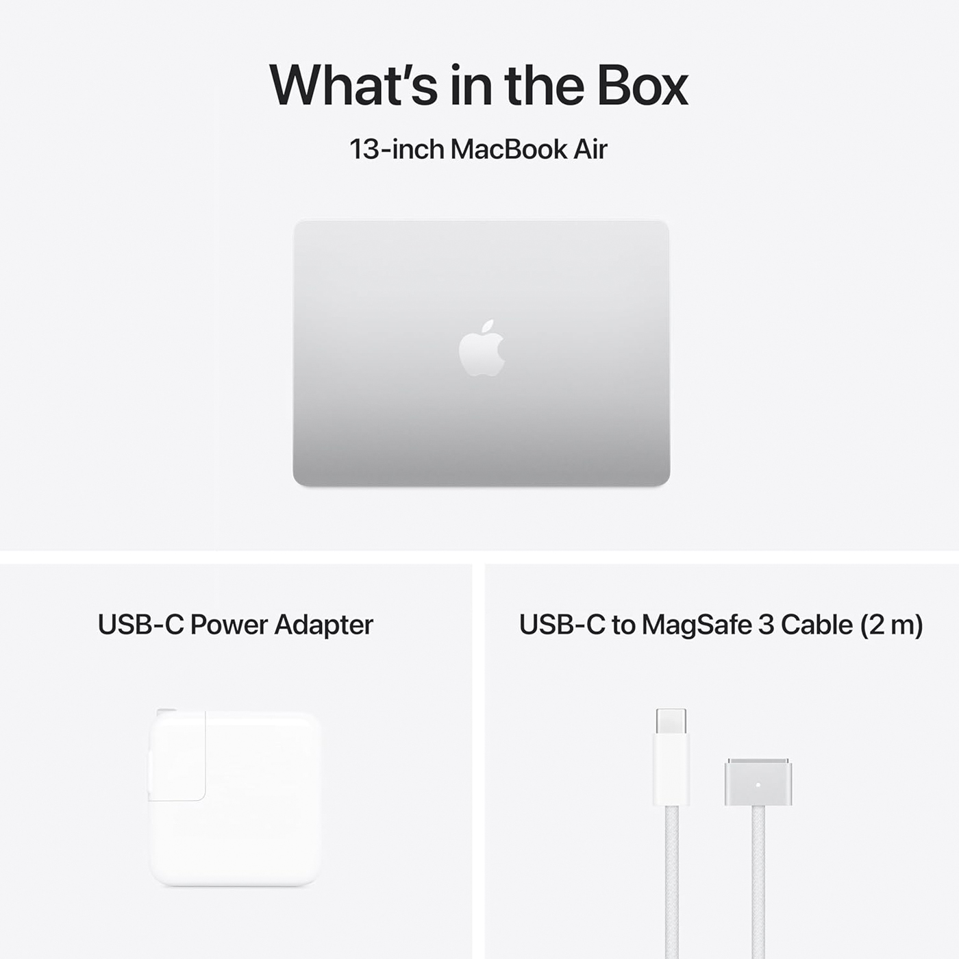 Ноутбук Apple MacBook Air 13 2025 M4 (13.6/2560x1664/16GB/256GB SSD/Apple graphics 8-core) Silver (MW0W3)