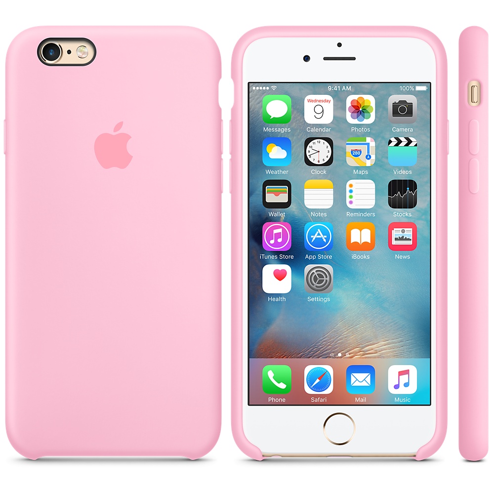 Силиконовый чехол Apple iPhone 6S Silicone Case Pink (MM622ZM/A) для iPhone 6/6S