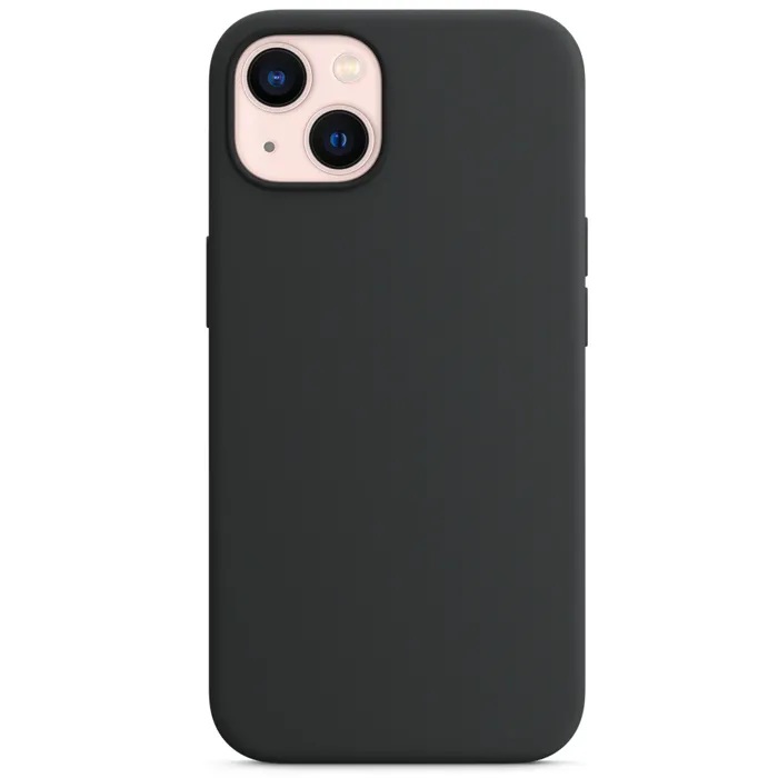 Силиконовый чехол Naturally Silicone Case Black для iPhone 13