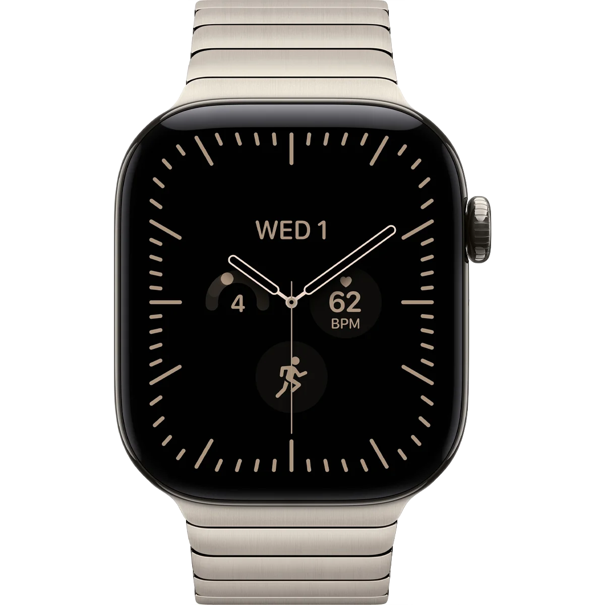 Умные часы Apple Watch Series 12 GPS + Cellular, 42mm Natural Titanium Case with Natural Link Bracelet