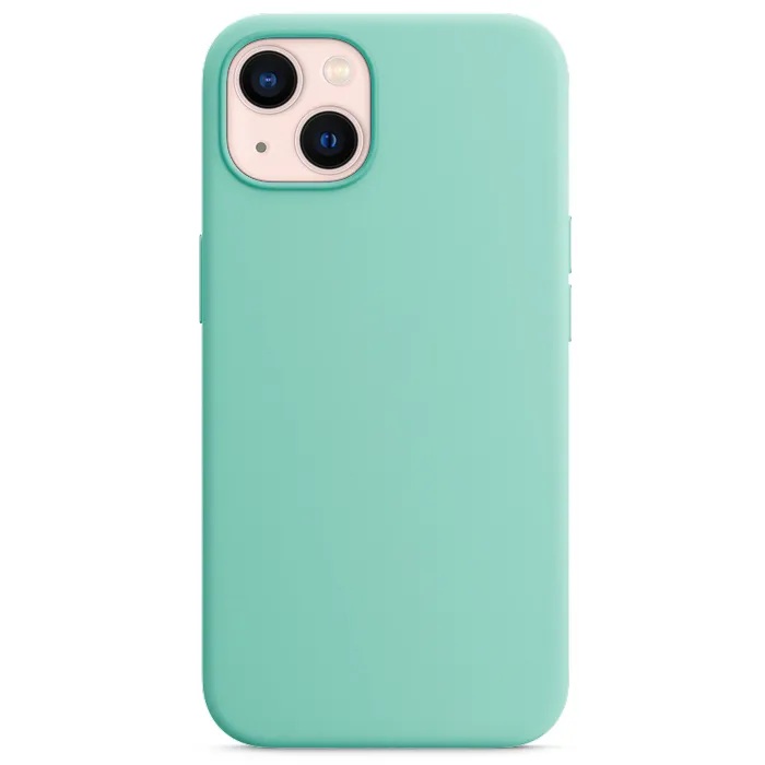 Силиконовый чехол Naturally Silicone Case Mint для iPhone 13