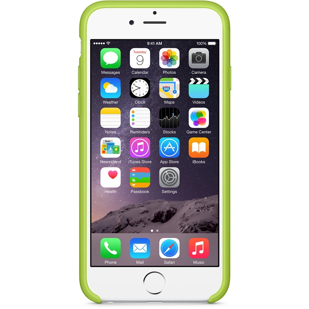 Силиконовый чехол Apple iPhone 6 Silicone Case Green (MGXU2ZM/A) для iPhone 6/6S