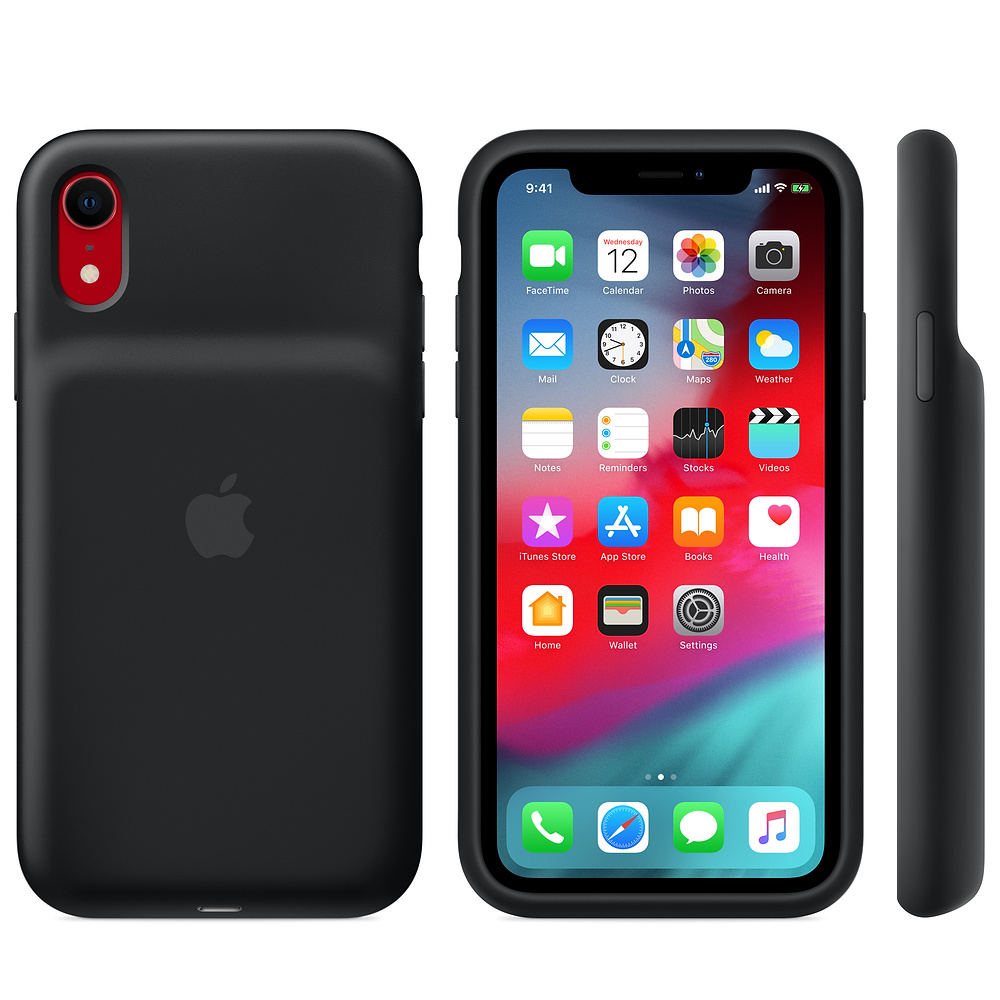 Силиконовый чехол-аккумулятор Apple iPhone XR Smart Battery Case Black (MU7M2ZM/A) для iPhone XR