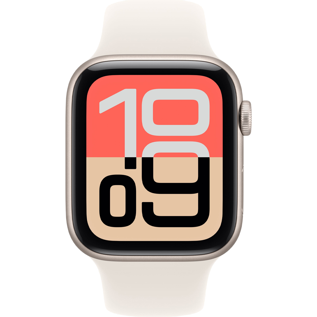 Умные часы Apple Watch SE 3 (2025) 44mm Starlight Aluminum Case with Starlight Sport Band - S/M