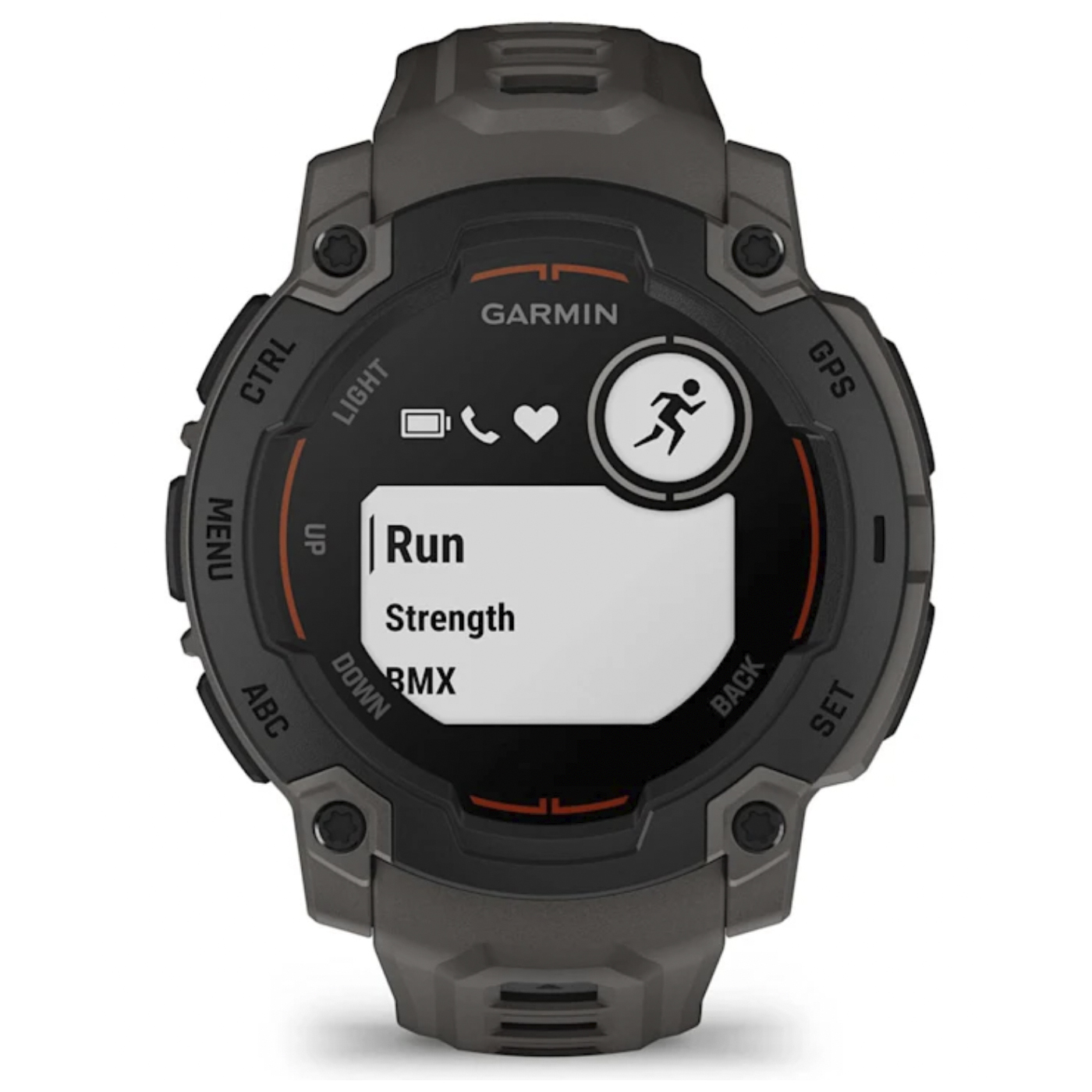 Умные часы Garmin Instinct E – 45 mm Black with Charcoal Band (010-02933-00)