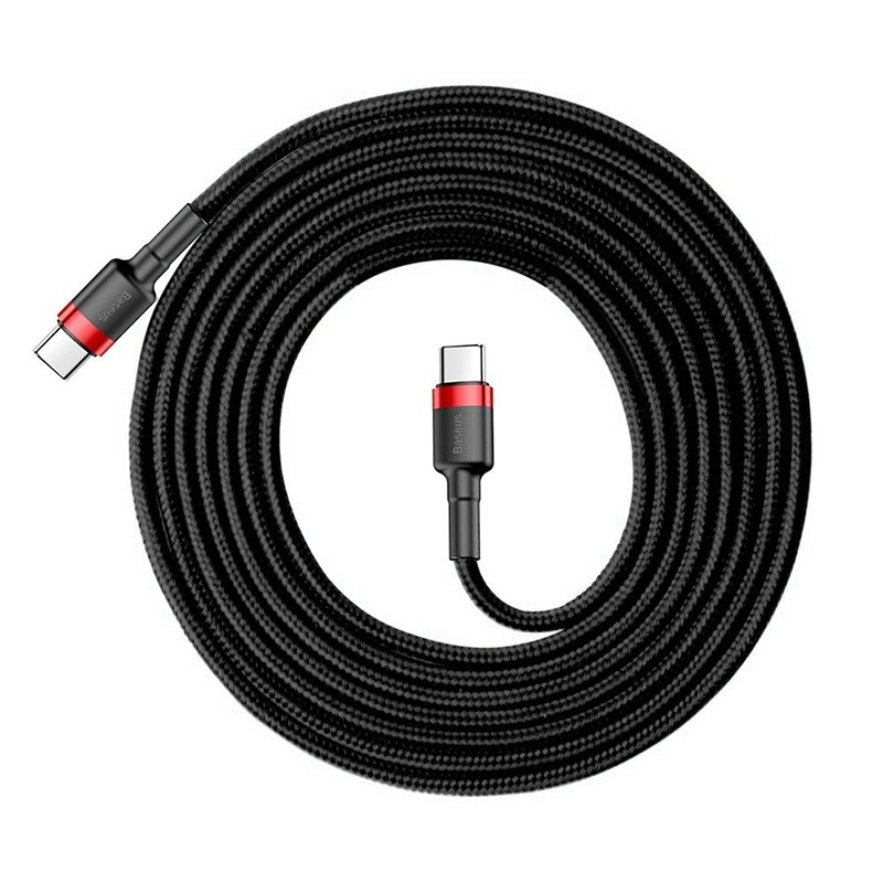Кабель Baseus Cafule PD USB Type-C - USB Type-C 2 м Black/Red