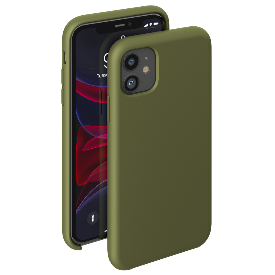 Чехол Deppa Liquid Silicone Case Olive (87298) для iPhone 11