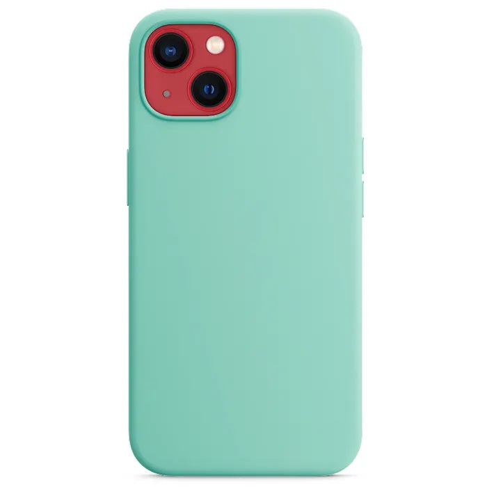 Силиконовый чехол Naturally Silicone Case Mint для iPhone 13