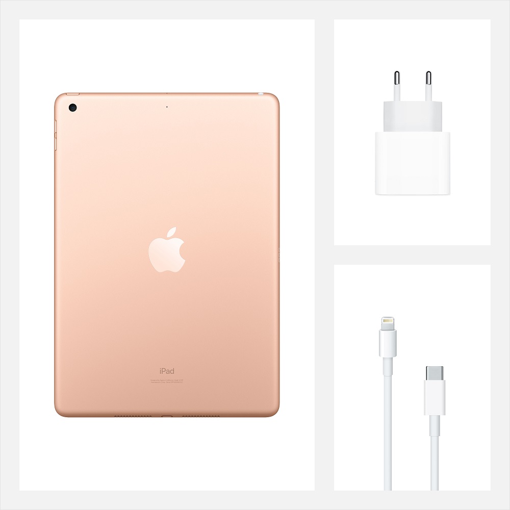 Планшет Apple iPad (2020) 128Gb Wi-Fi Gold (MYLF2RU/A)
