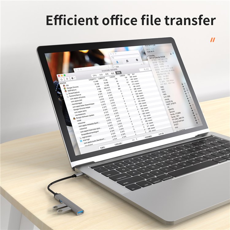 USB-концентратор iNeez Slim 4-in-1 USB-C Hub