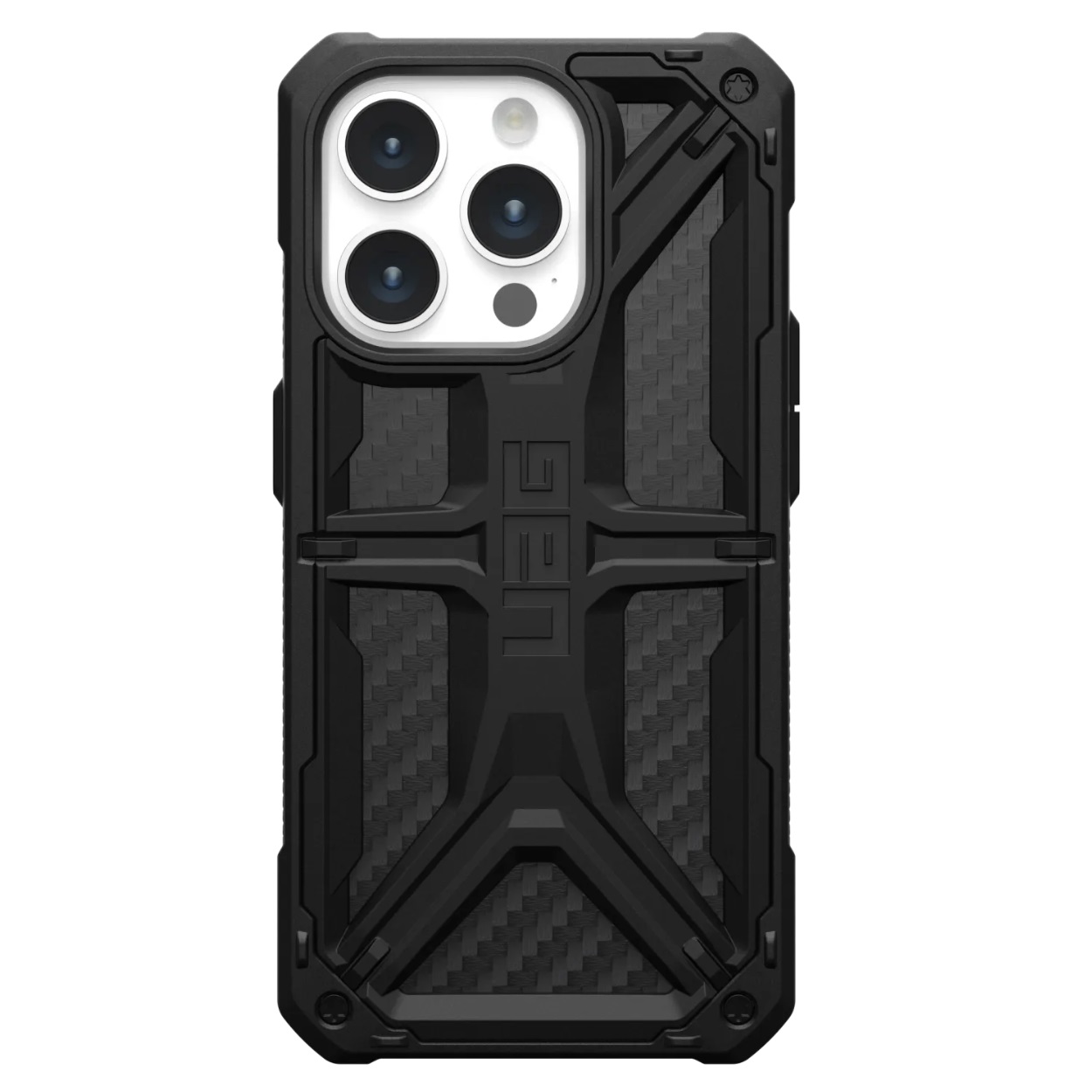 Противоударный защитный чехол UAG Monarch для iPhone 15 Pro (6.1) Carbon Fiber
