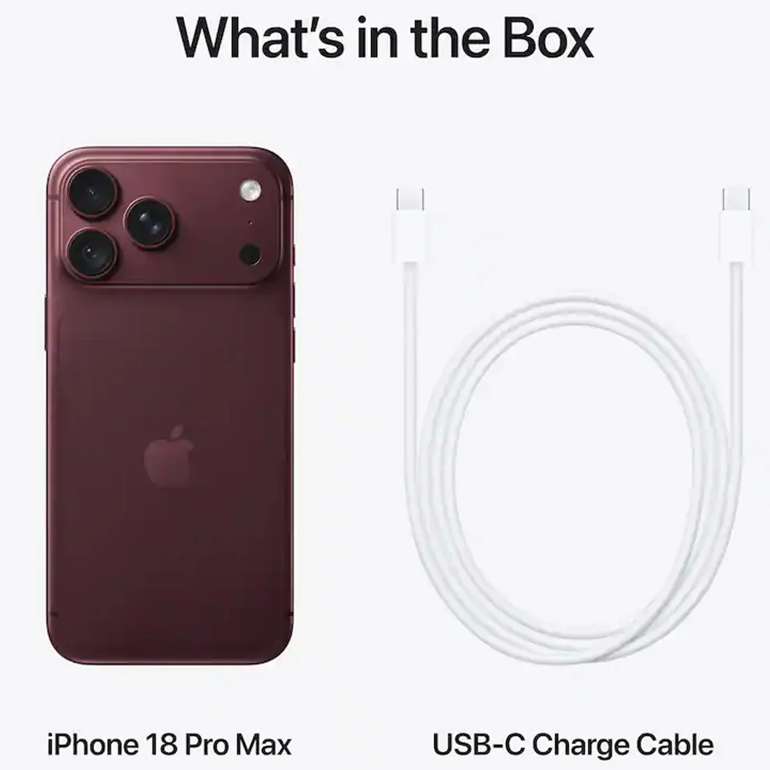Смартфон Apple iPhone 18 Pro Max 256GB Burgundy (nano SIM + eSIM)