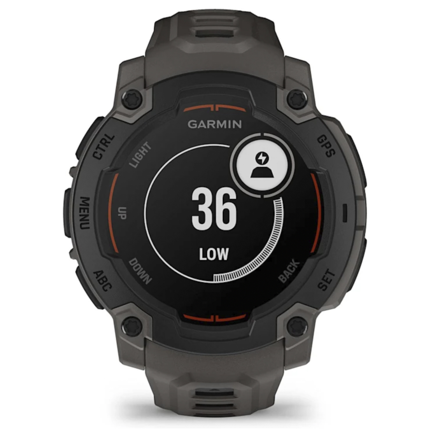 Умные часы Garmin Instinct E – 45 mm Black with Charcoal Band (010-02933-00)