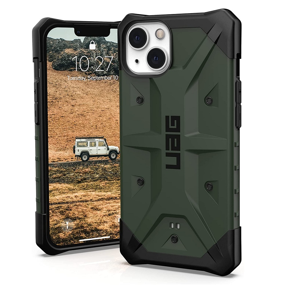 Противоударный защитный чехол UAG Pathfinder Olive для iPhone 13